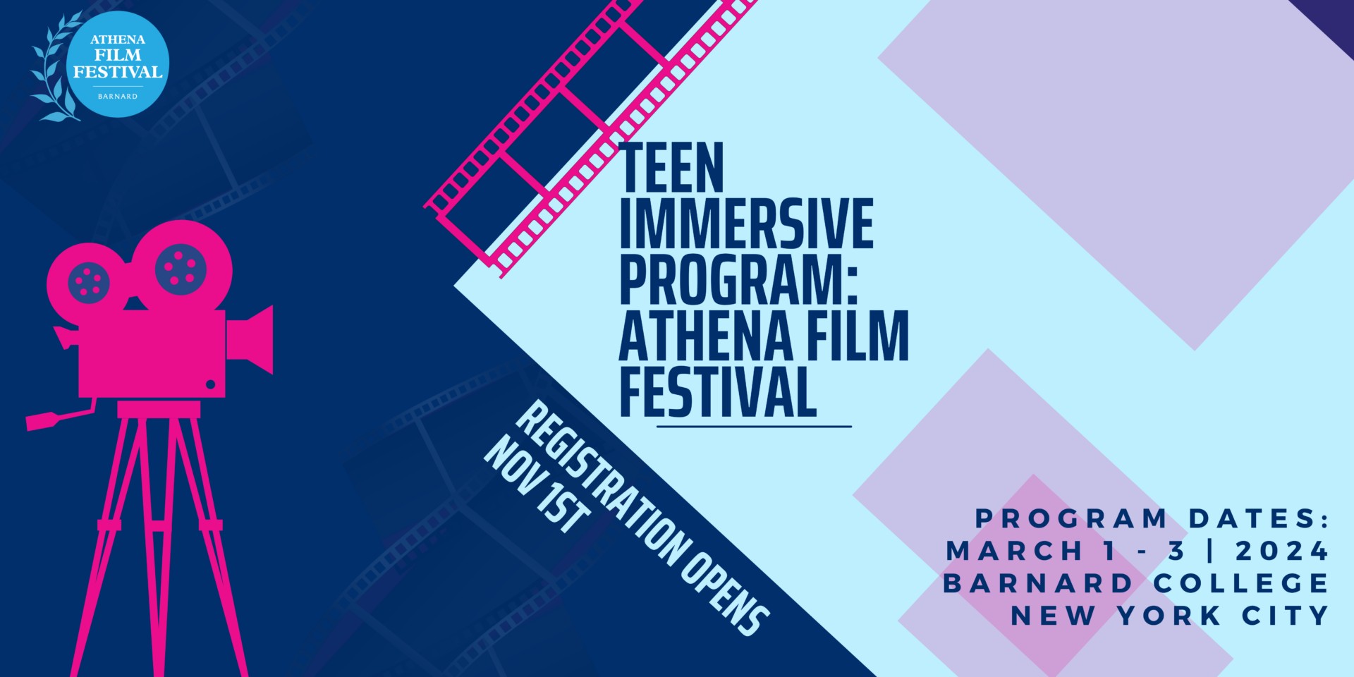 Athena Film Festival Weekend Immersive for Teens - Athena Film Festival